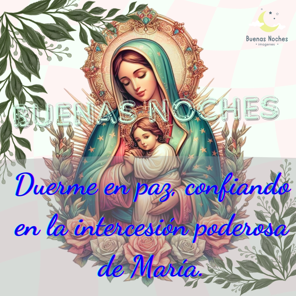 imagenes de buenas noches con la virgen maria 22