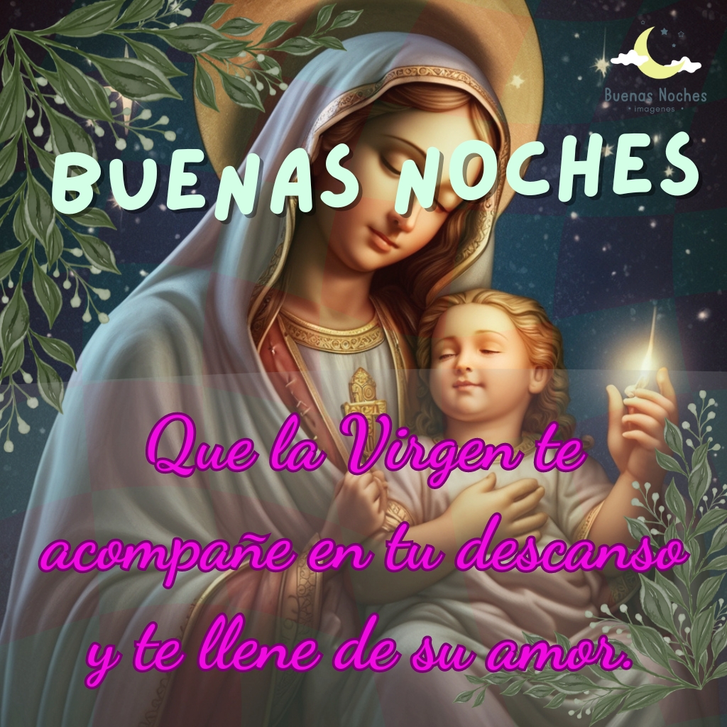 imagenes de buenas noches con la virgen maria 25