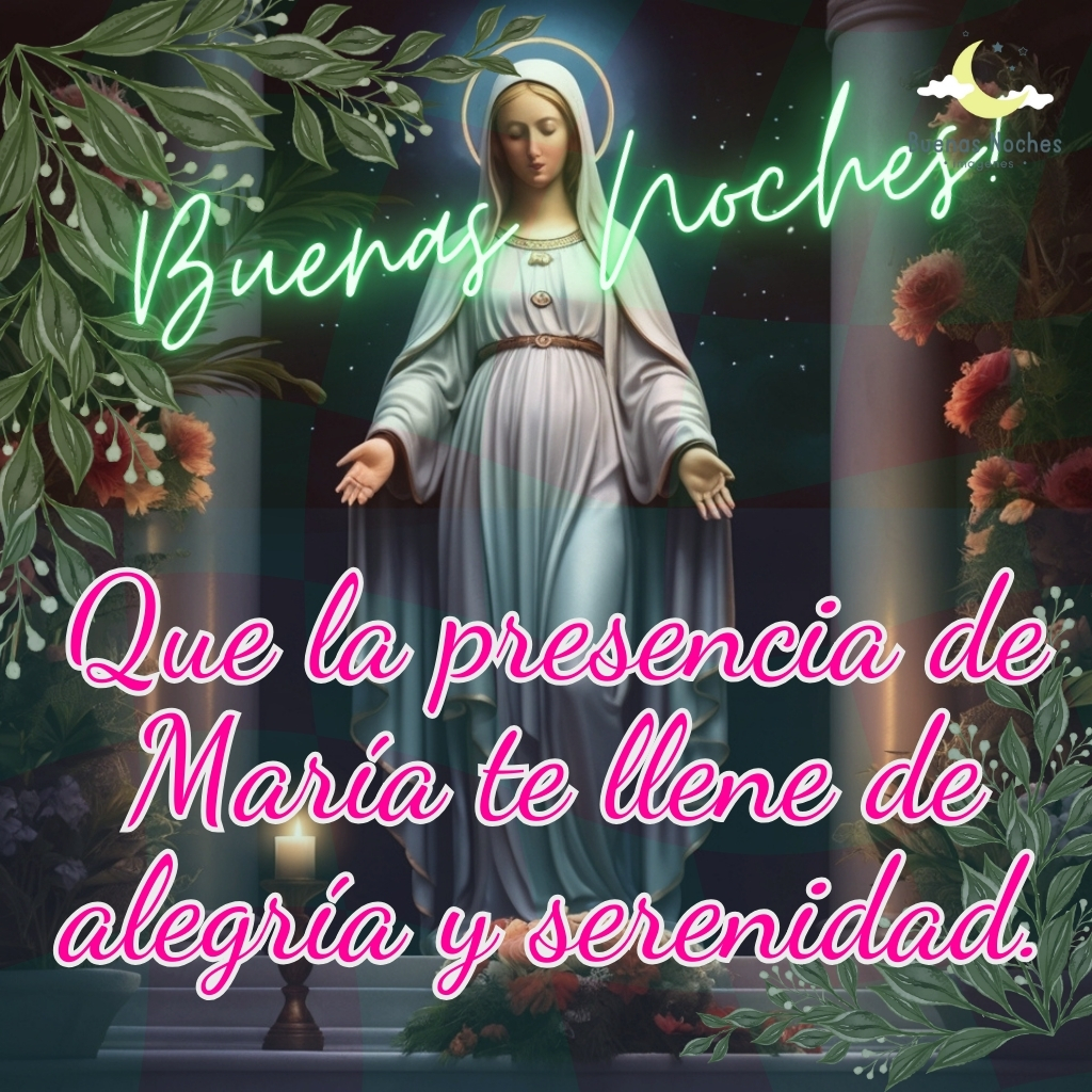 imagenes de buenas noches con la virgen maria 34