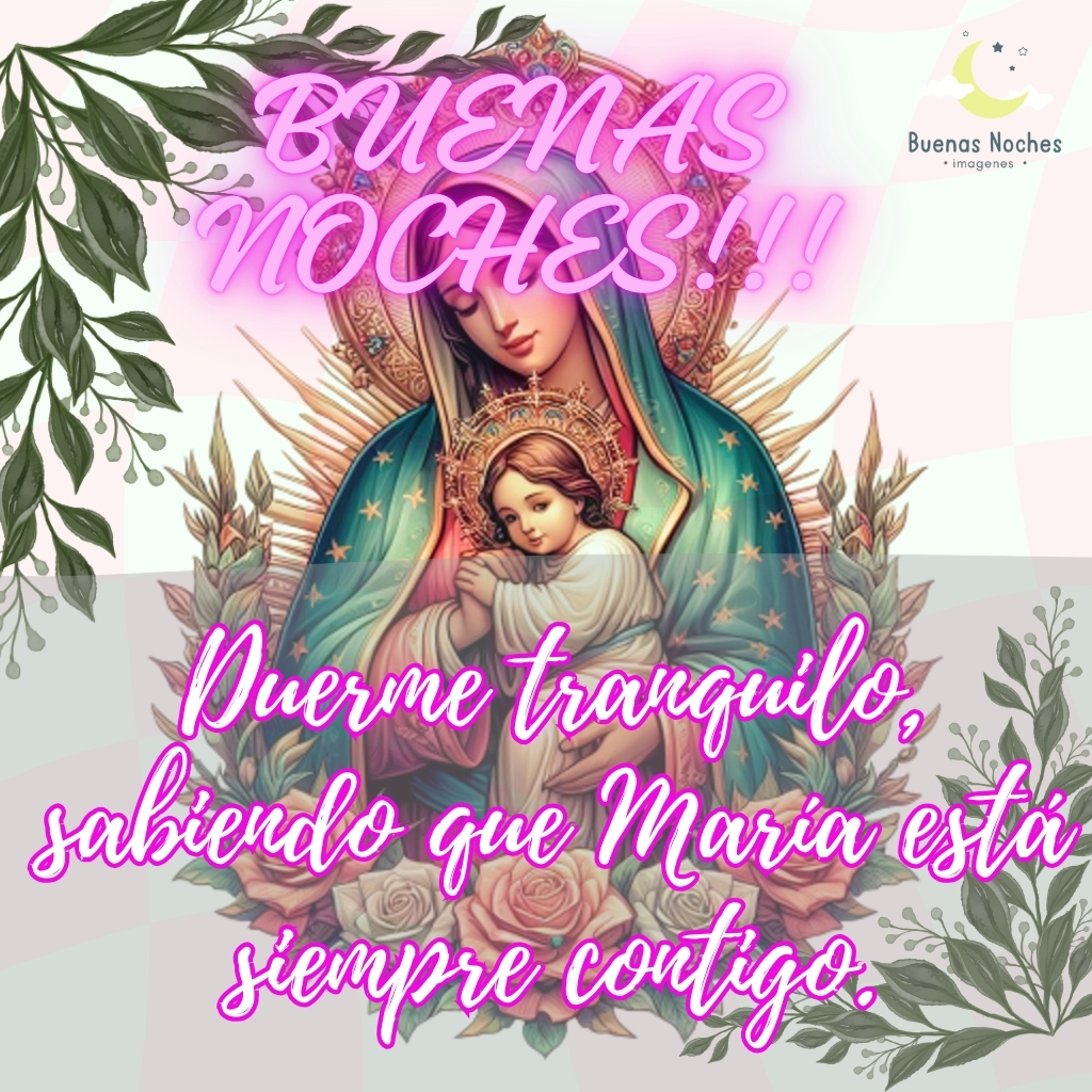 imagenes de buenas noches con la virgen maria 35