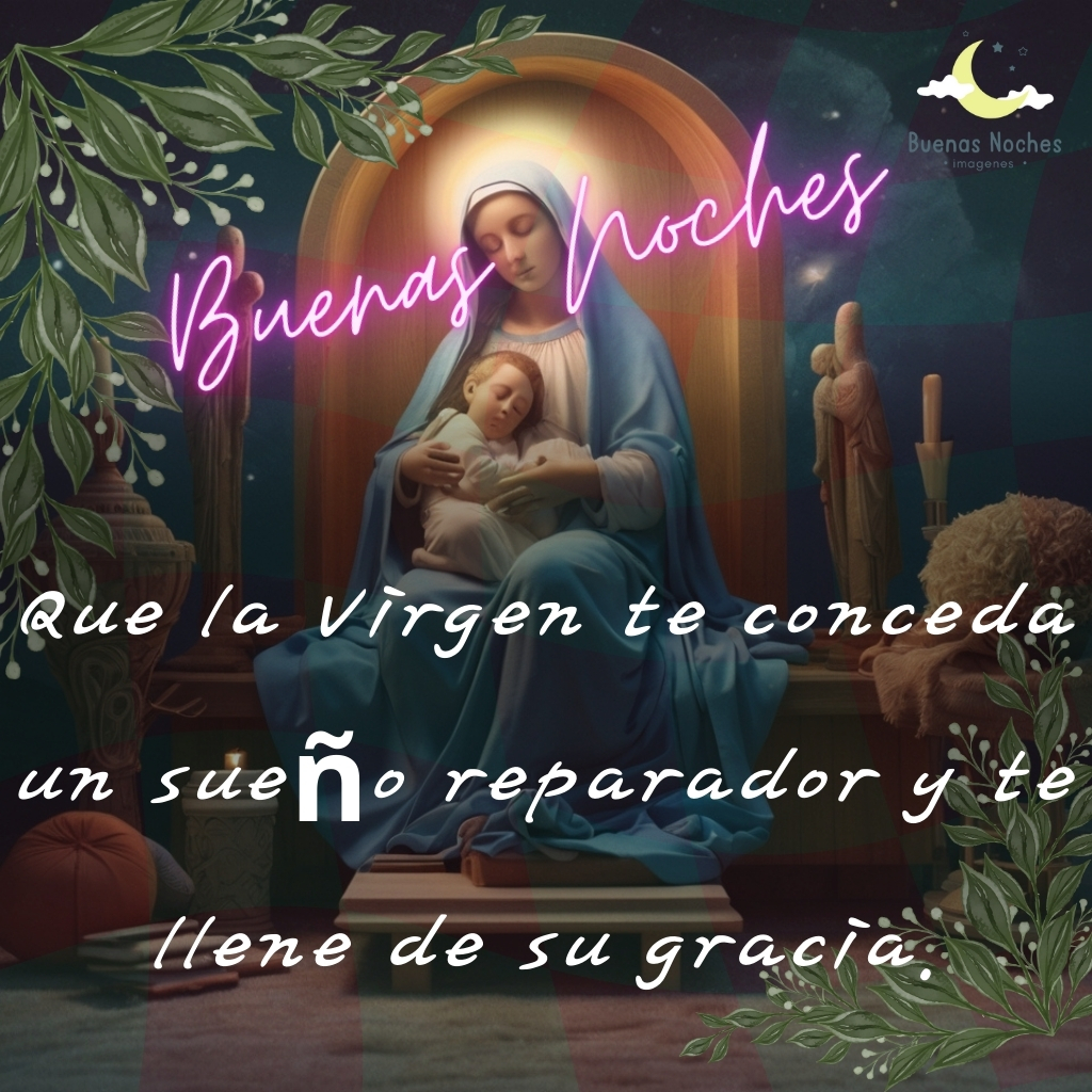 imagenes de buenas noches con la virgen maria 36