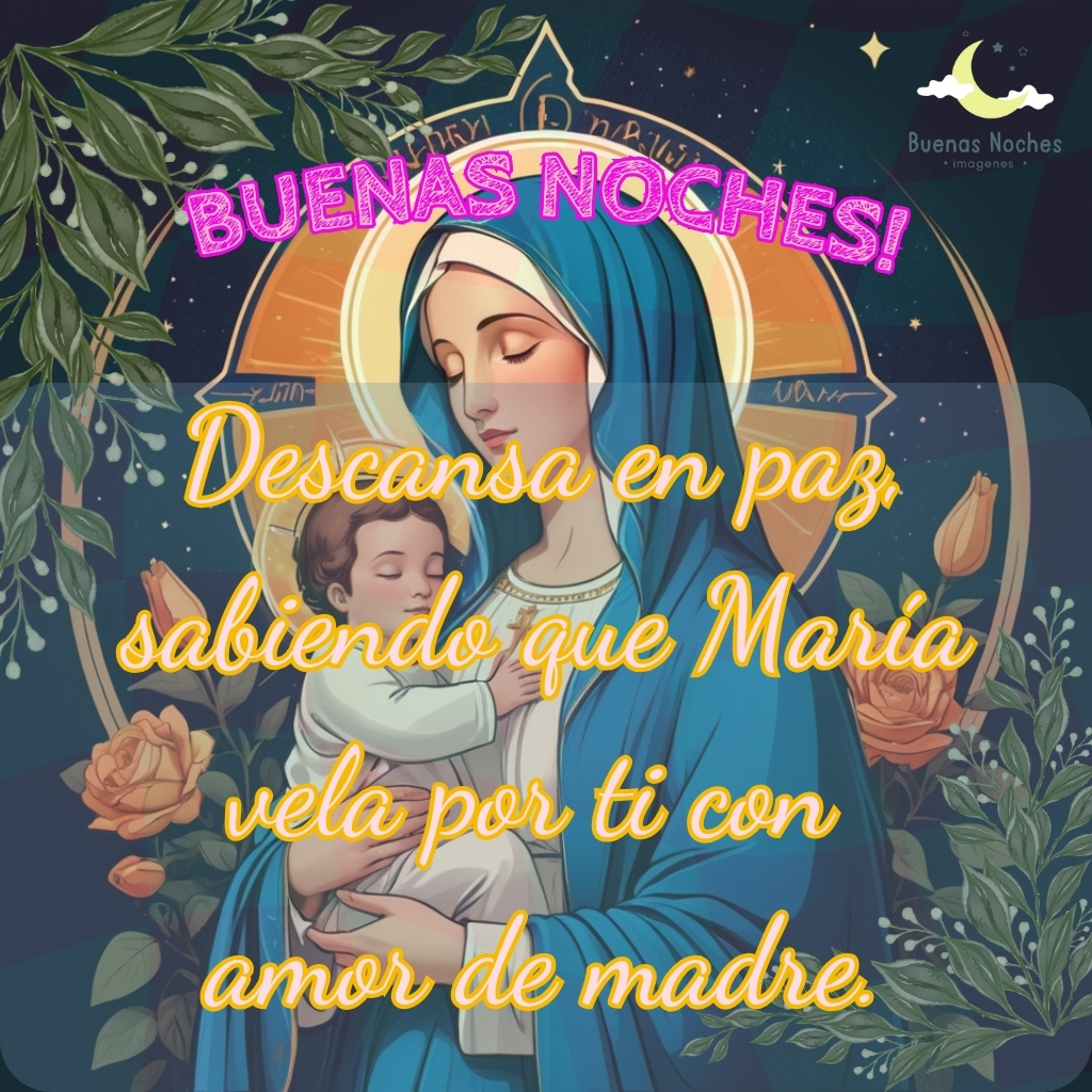 imagenes de buenas noches con la virgen maria 4