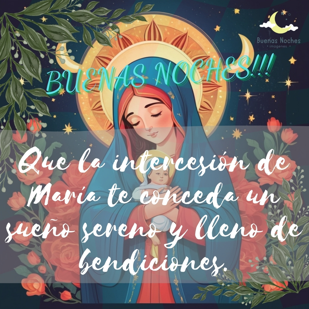 imagenes de buenas noches con la virgen maria 5