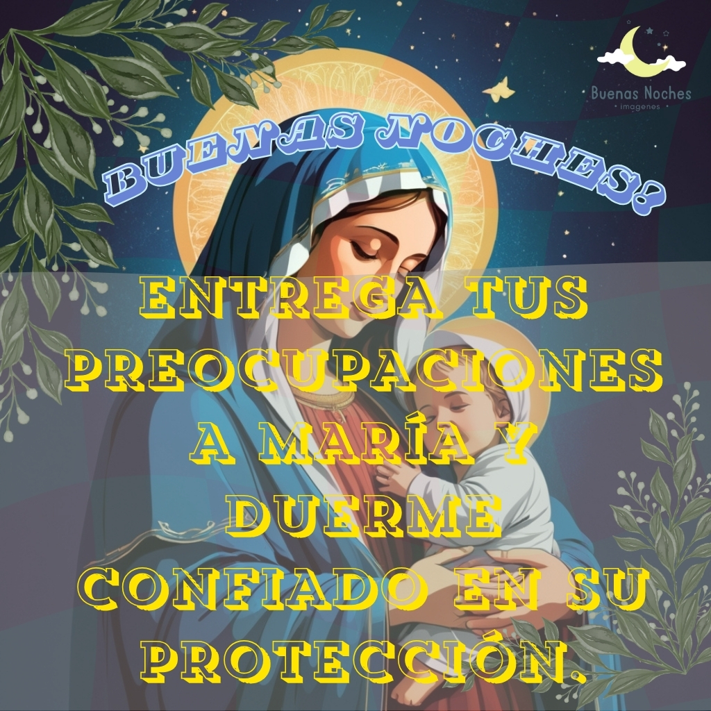 imagenes de buenas noches con la virgen maria 6