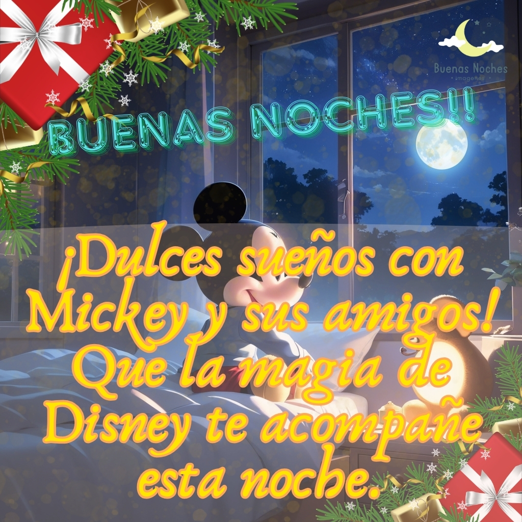 mickey mouse dulces suenos imagenes de buenas noches 1