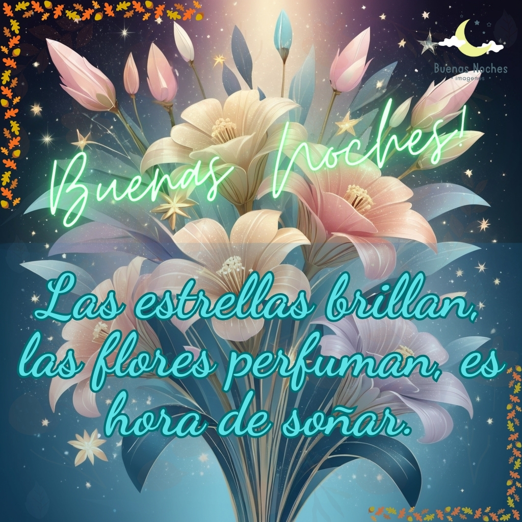 imagenes de buenas noches con flores 34