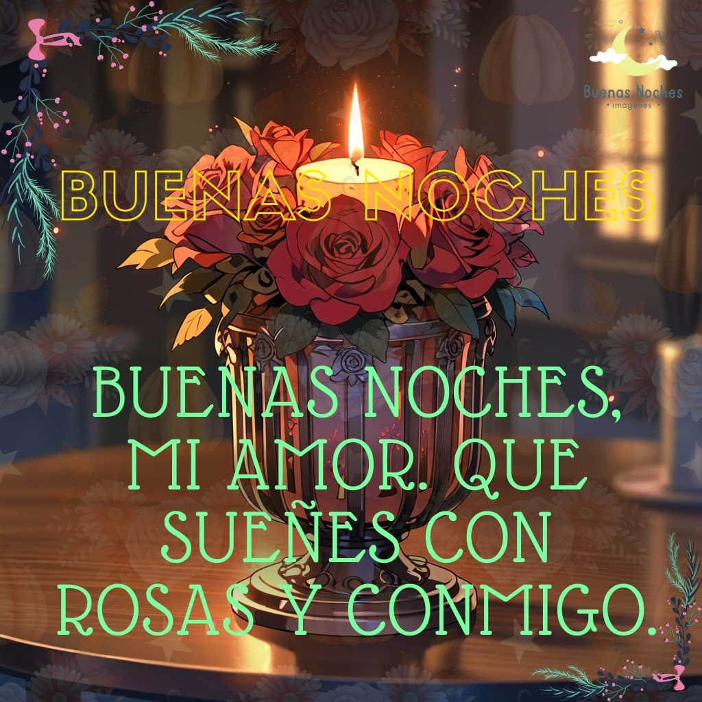 imagenes de buenas noches con rosas 21